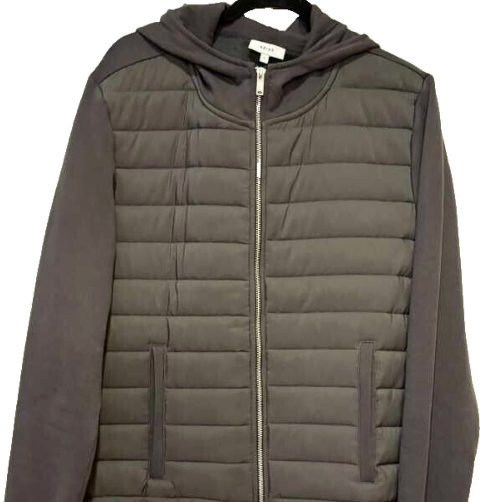 Reiss Men's Trainer Hooded Knit Jacket Retail $285
